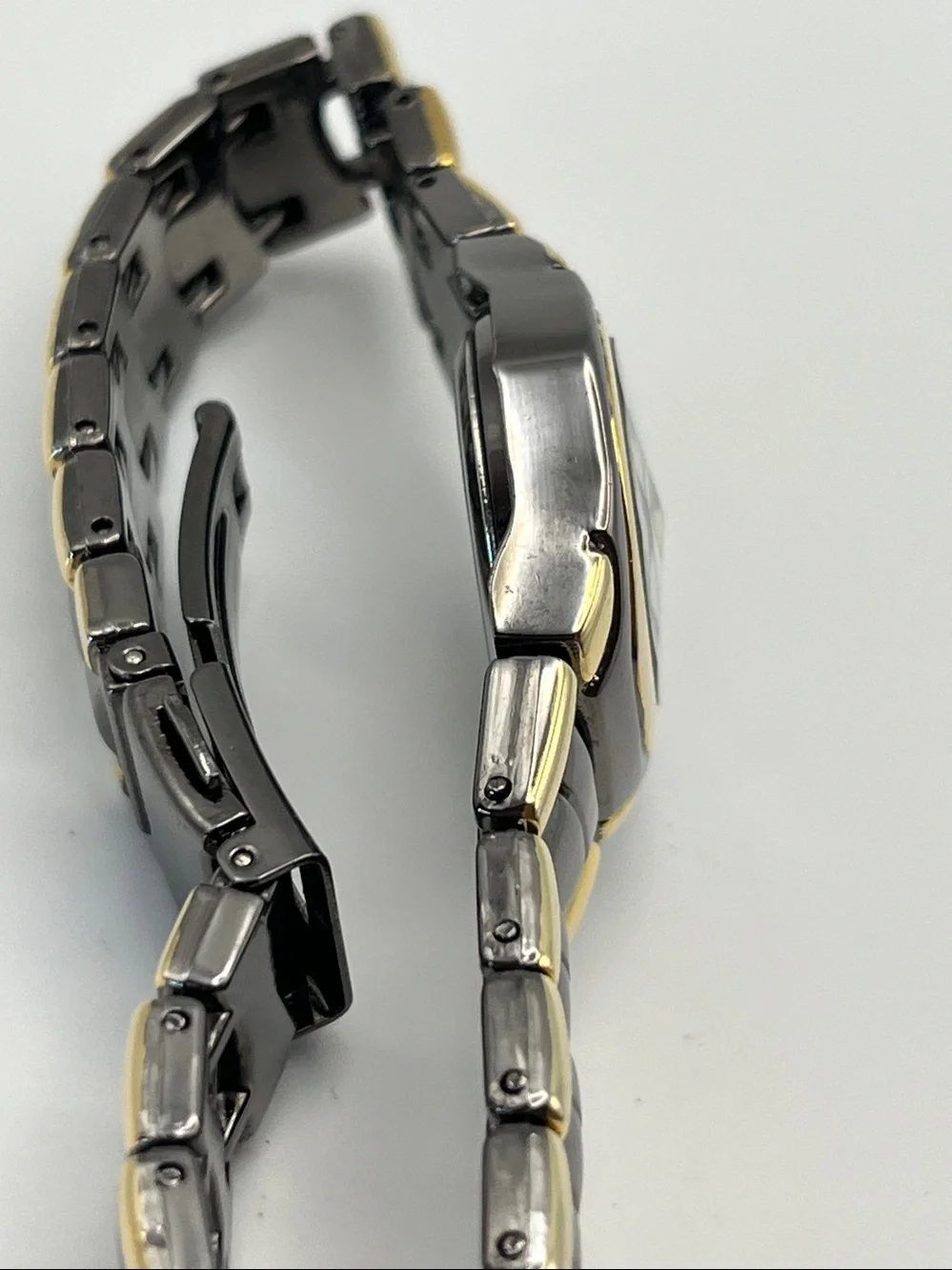 Women’s Two-Tone Gold and Black Quartz Watch